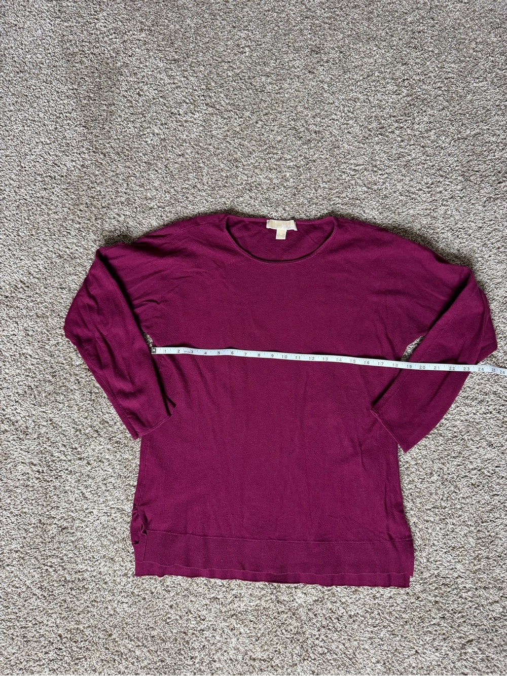 Michael Kors Women's Crewneck Sweater in Berry Plum - Picture 3 of 5